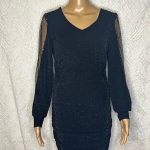 Elegant Black Glitter Dress